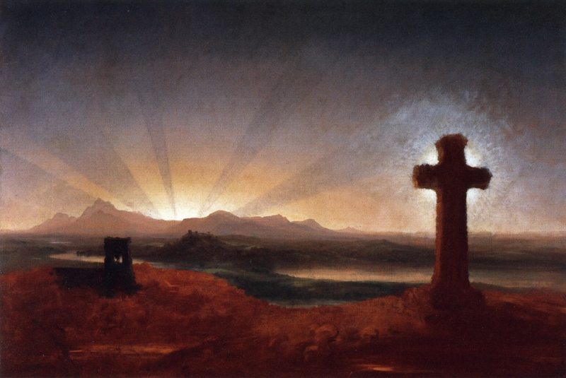 Thomas Cole Cross at Sunset